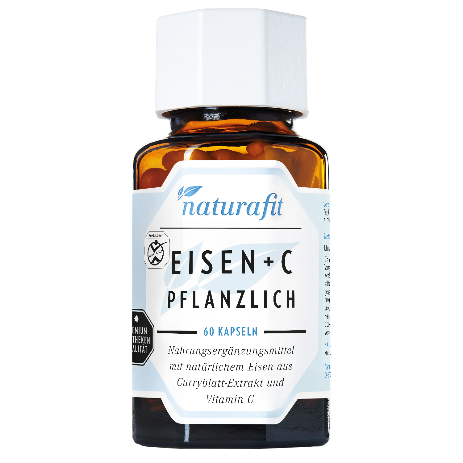NATURAFIT Eisen plus C pflanzlich Kapseln