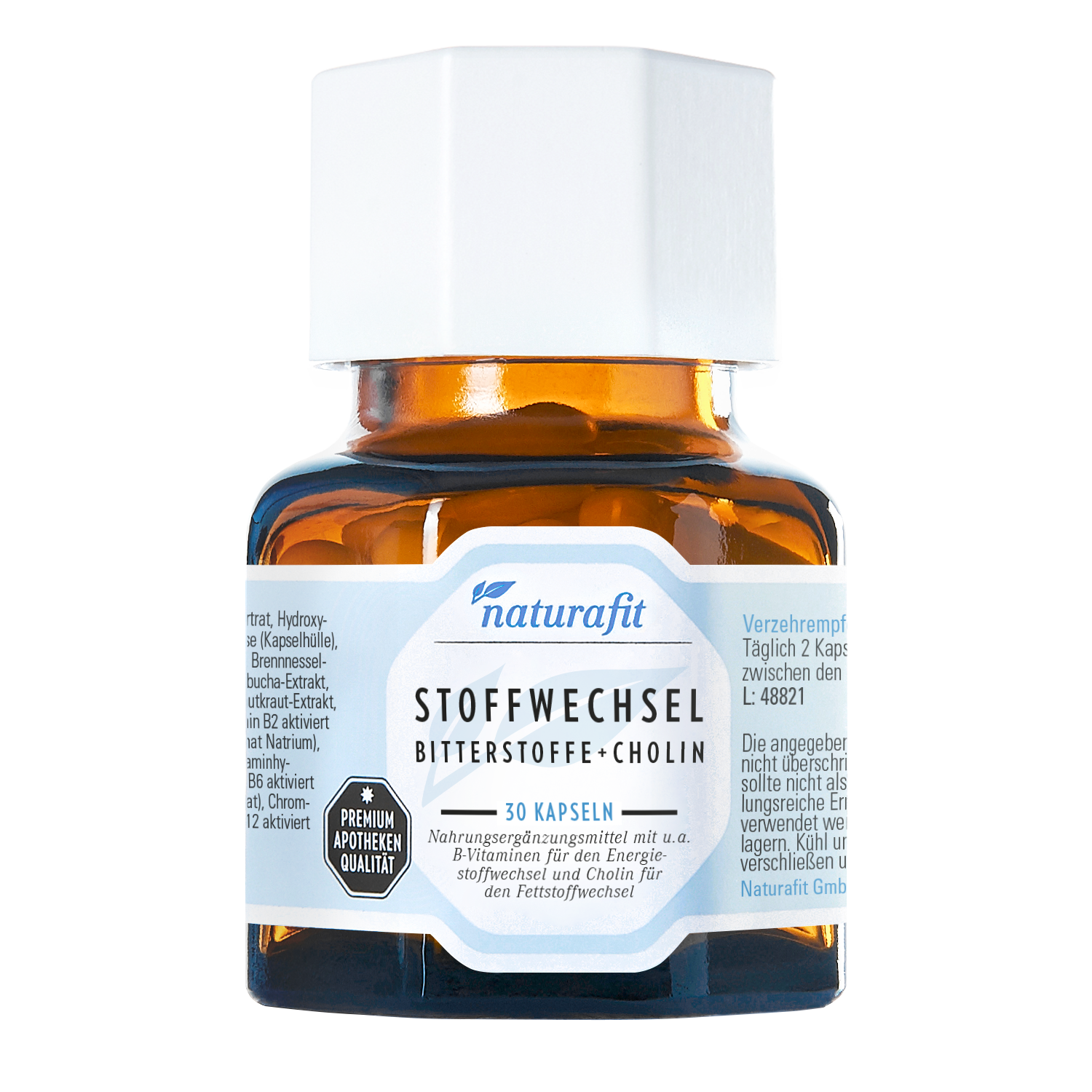 NATURAFIT Stoffwechsel Bitterstoffe+Cholin Kapseln